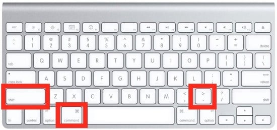 excel mac shortcut for end when no end key